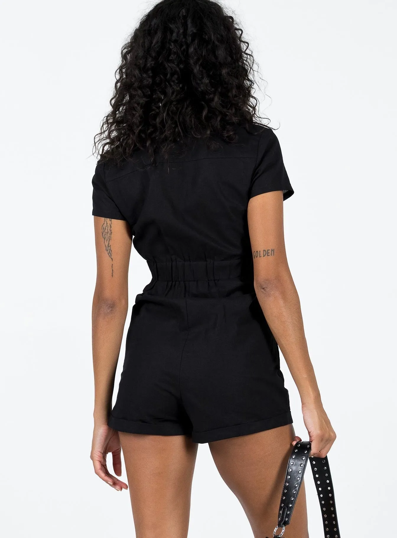 Loretta Romper Black