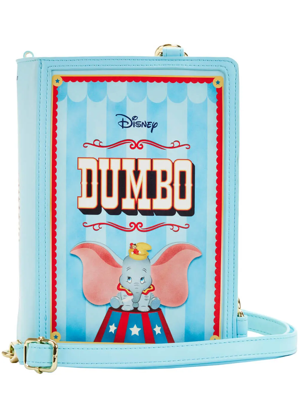 Loungefly Disney Dumbo Book Series Crossbody Backpack Blue