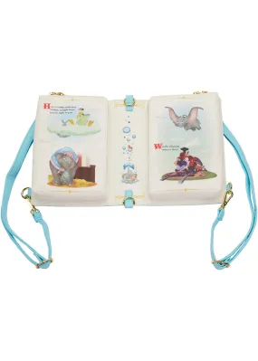 Loungefly Disney Dumbo Book Series Crossbody Backpack Blue