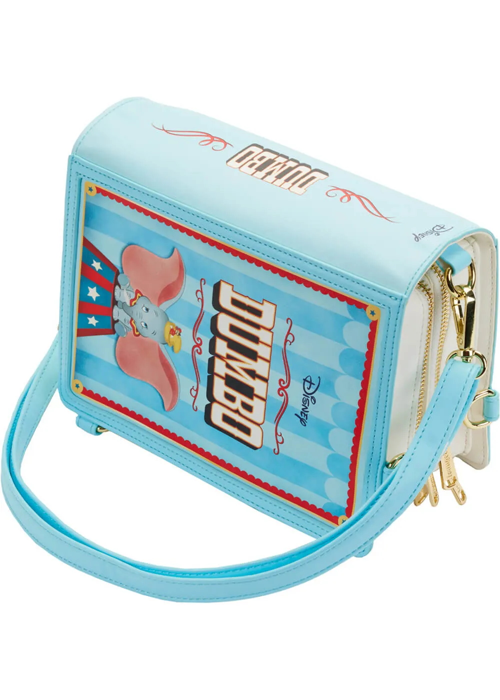 Loungefly Disney Dumbo Book Series Crossbody Backpack Blue