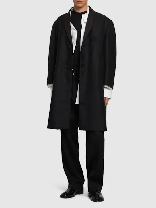 Maison Margiela   Wool & mohair twill coat 