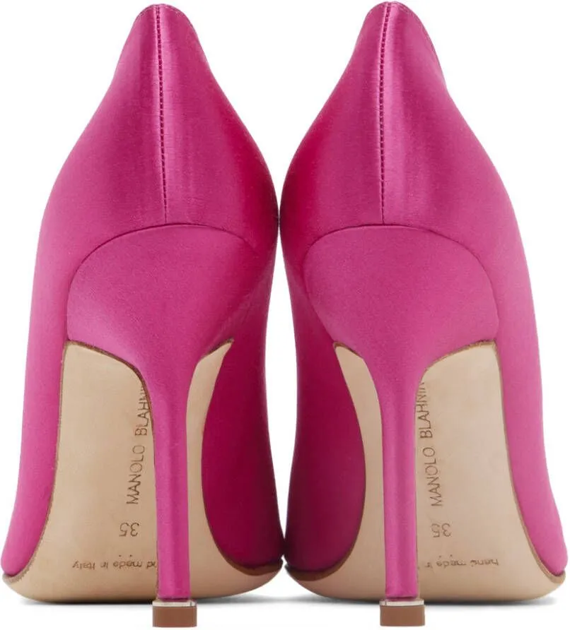 Manolo Blahnik Purple Hangisi Venezia 105 Heels