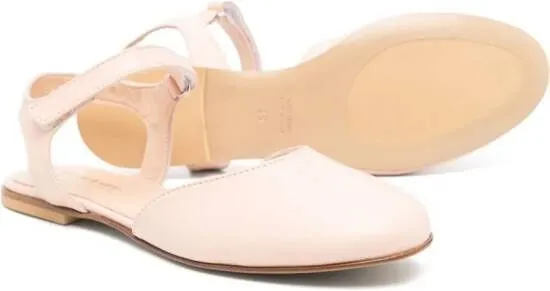 MONTELPARE TRADITION closed-toe leather sandals Pink