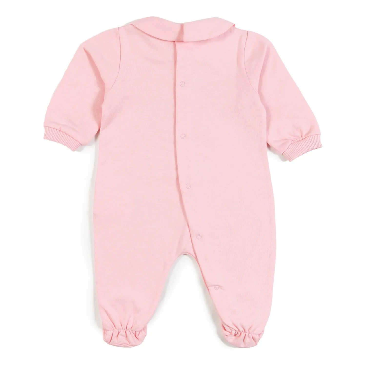 Moschino Pink Moschino Jersey Romper For Newborn