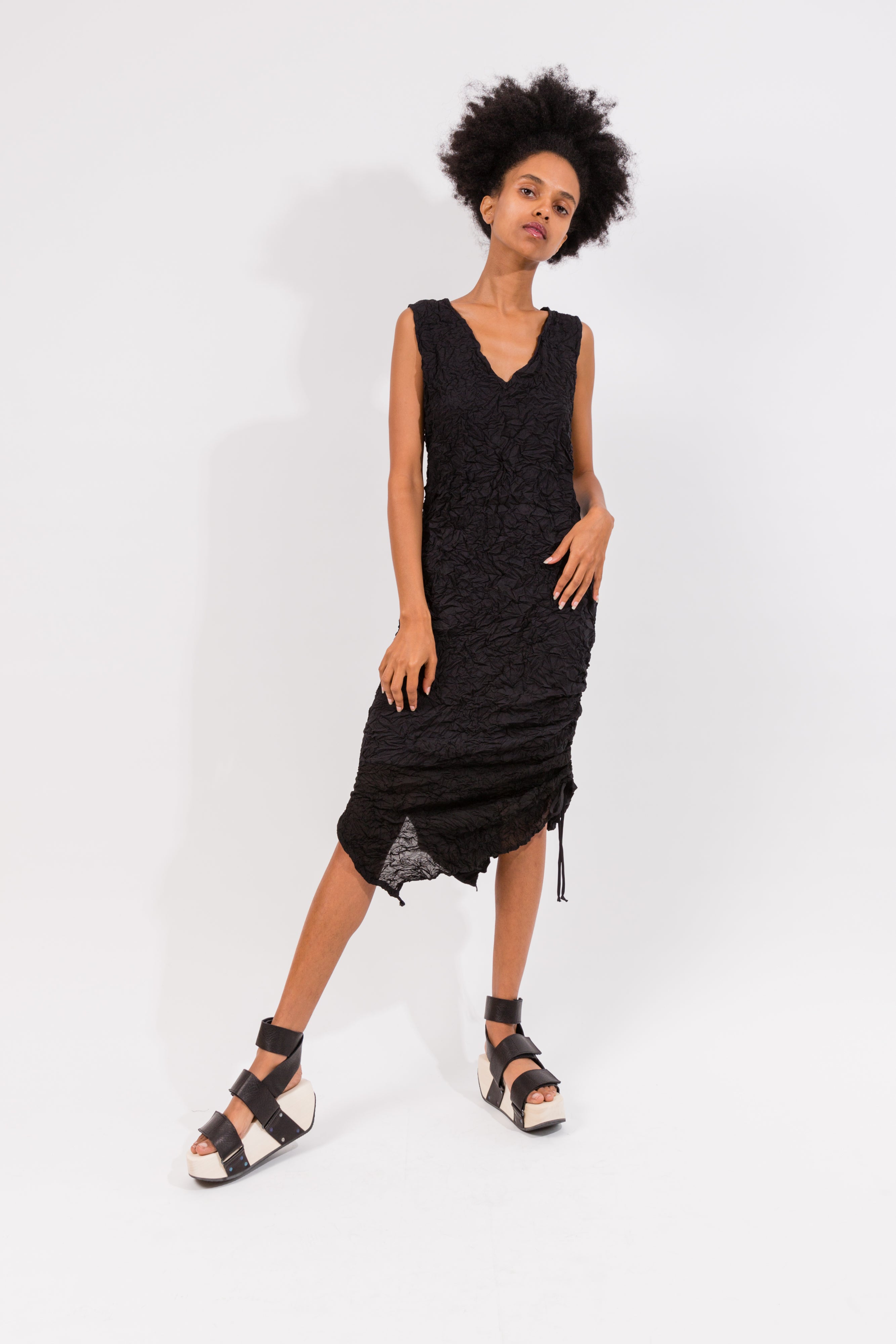 Moth Chrysalis Dress in Black