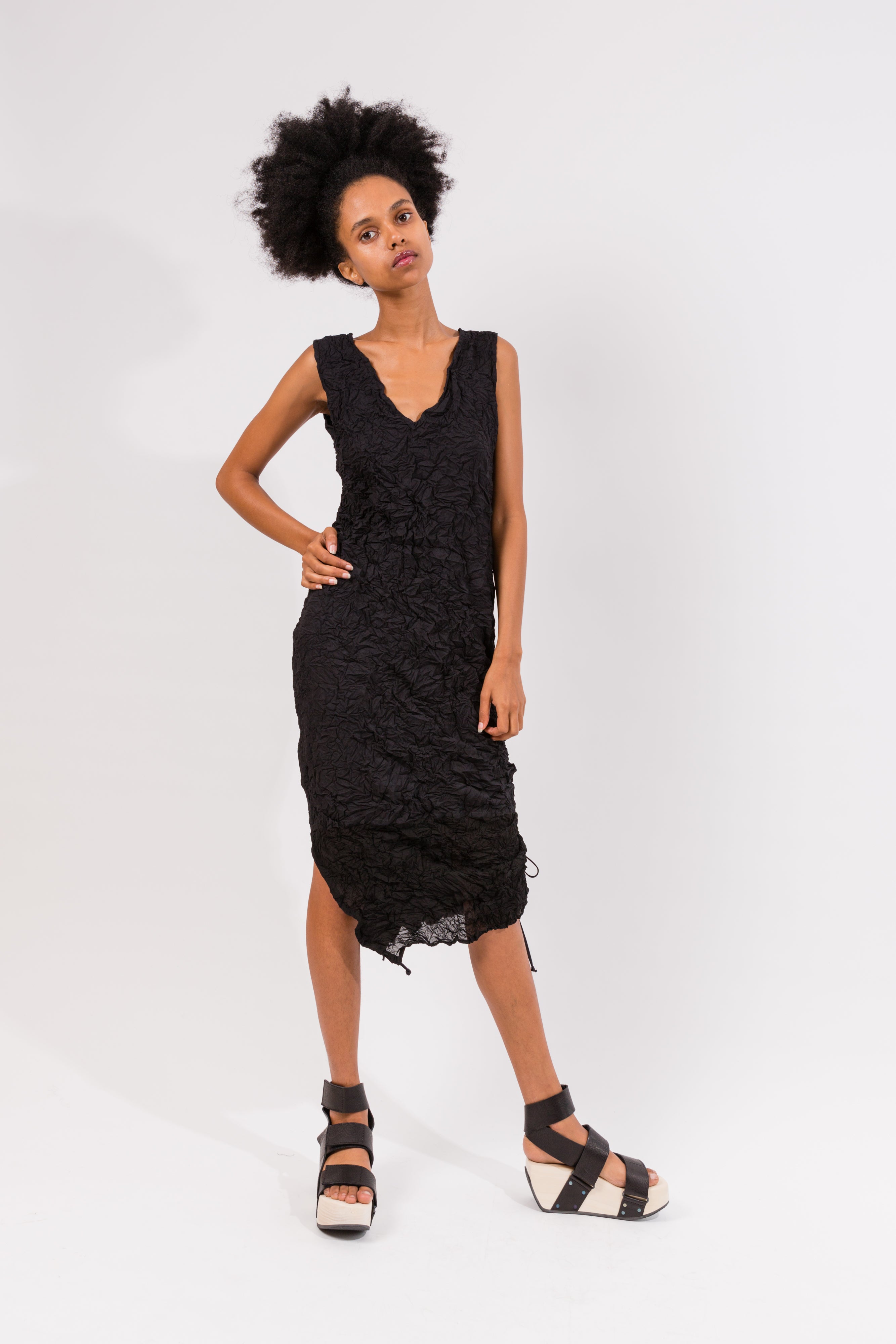 Moth Chrysalis Dress in Black