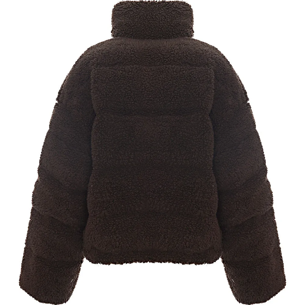 Napapijri Women's Brown A-Suomi Borg Puffer Jacket