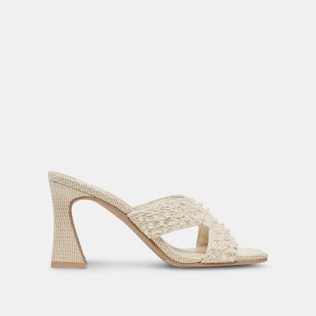 NITRO PEARL HEELS VANILLA RAFFIA– Dolce Vita 6877703864386