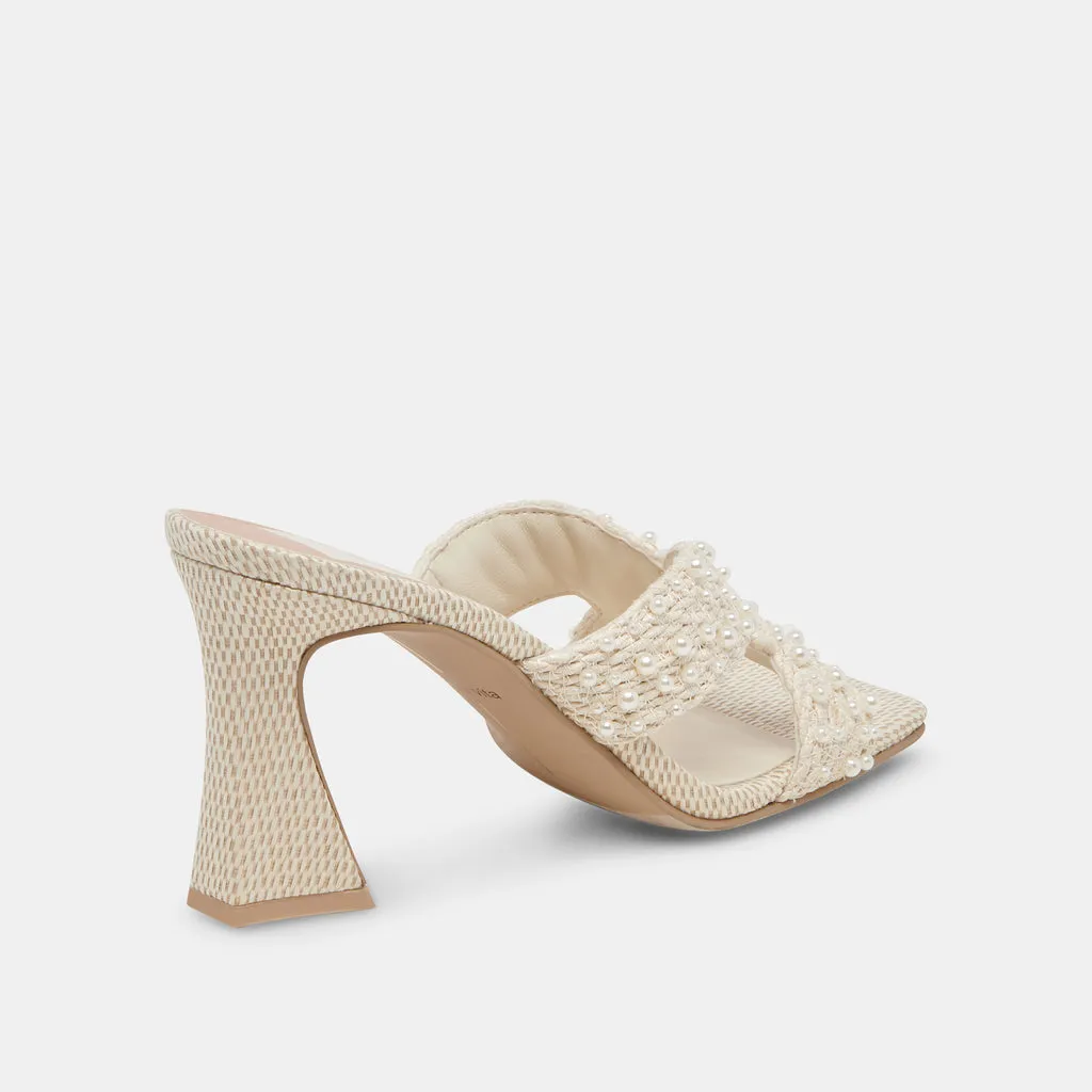 NITRO PEARL HEELS VANILLA RAFFIA– Dolce Vita 6877703864386