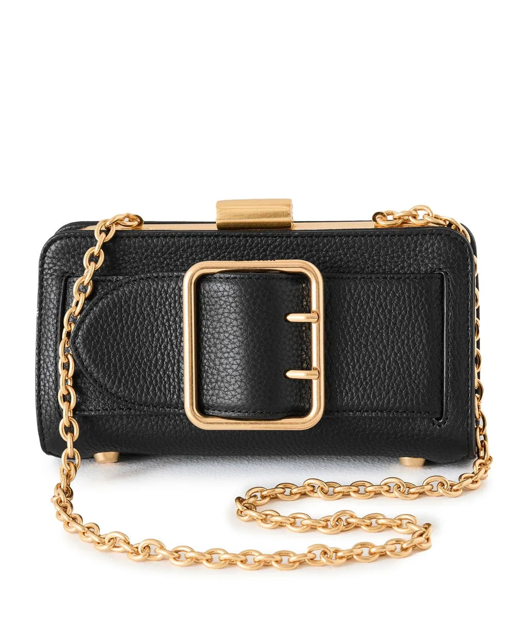 Nolan Buckle Clutch in Black