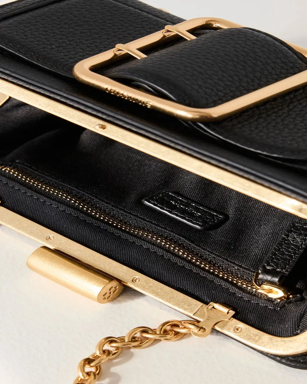 Nolan Buckle Clutch in Black