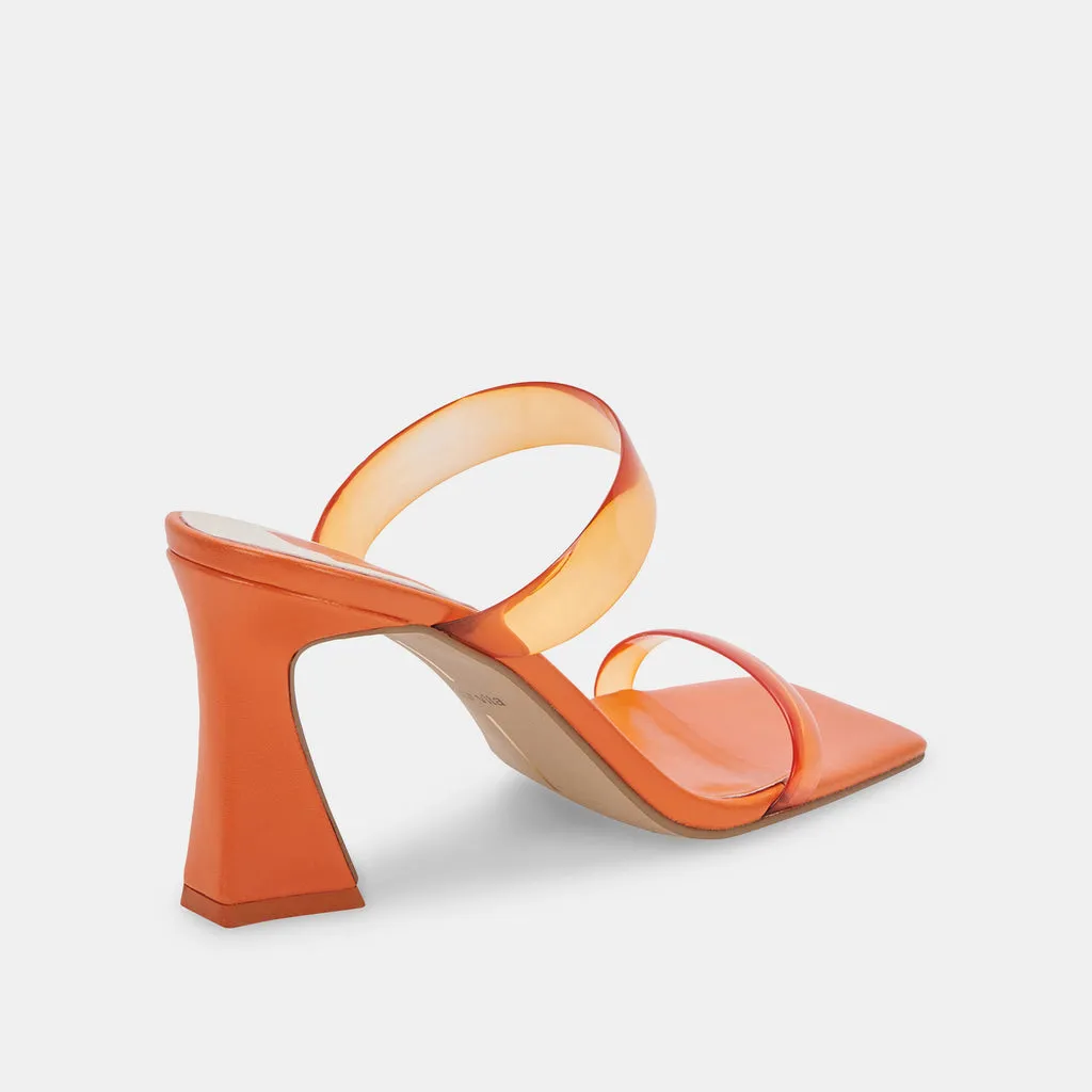 NOVAH Heels Tangerine Vinyl | Women's Recycled Material Heels– Dolce Vita 6823437598786