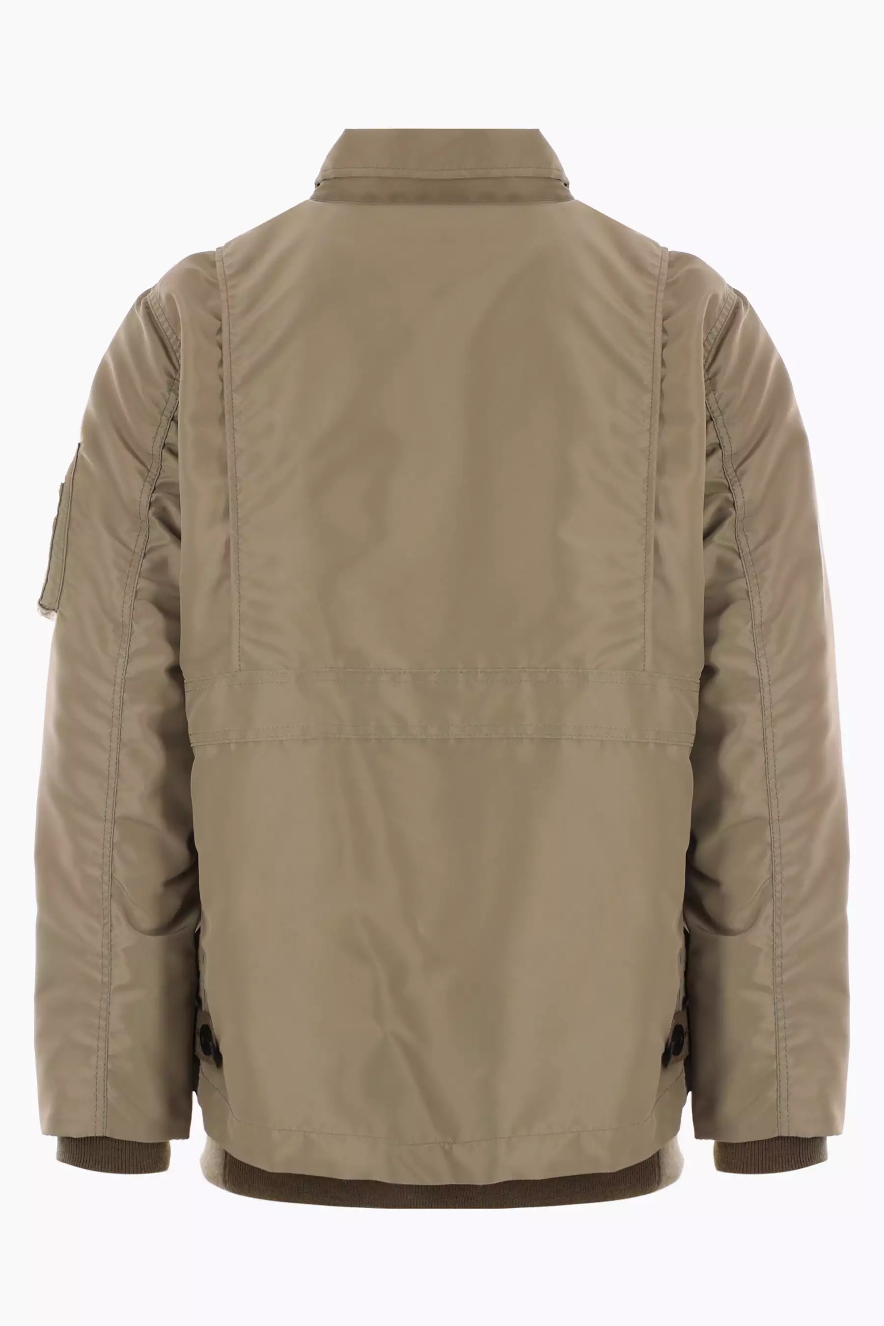 nylon twill bomber jacket