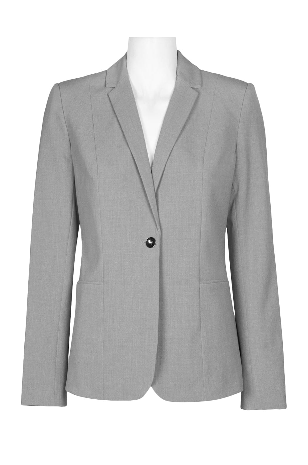 One Button Light Grey Jacket