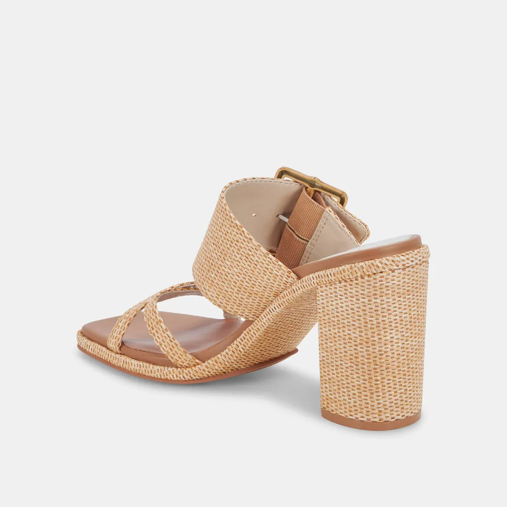 ONNIE Heels Warm Natural Raffia | Recycled Raffia Heels– Dolce Vita 6895403335746