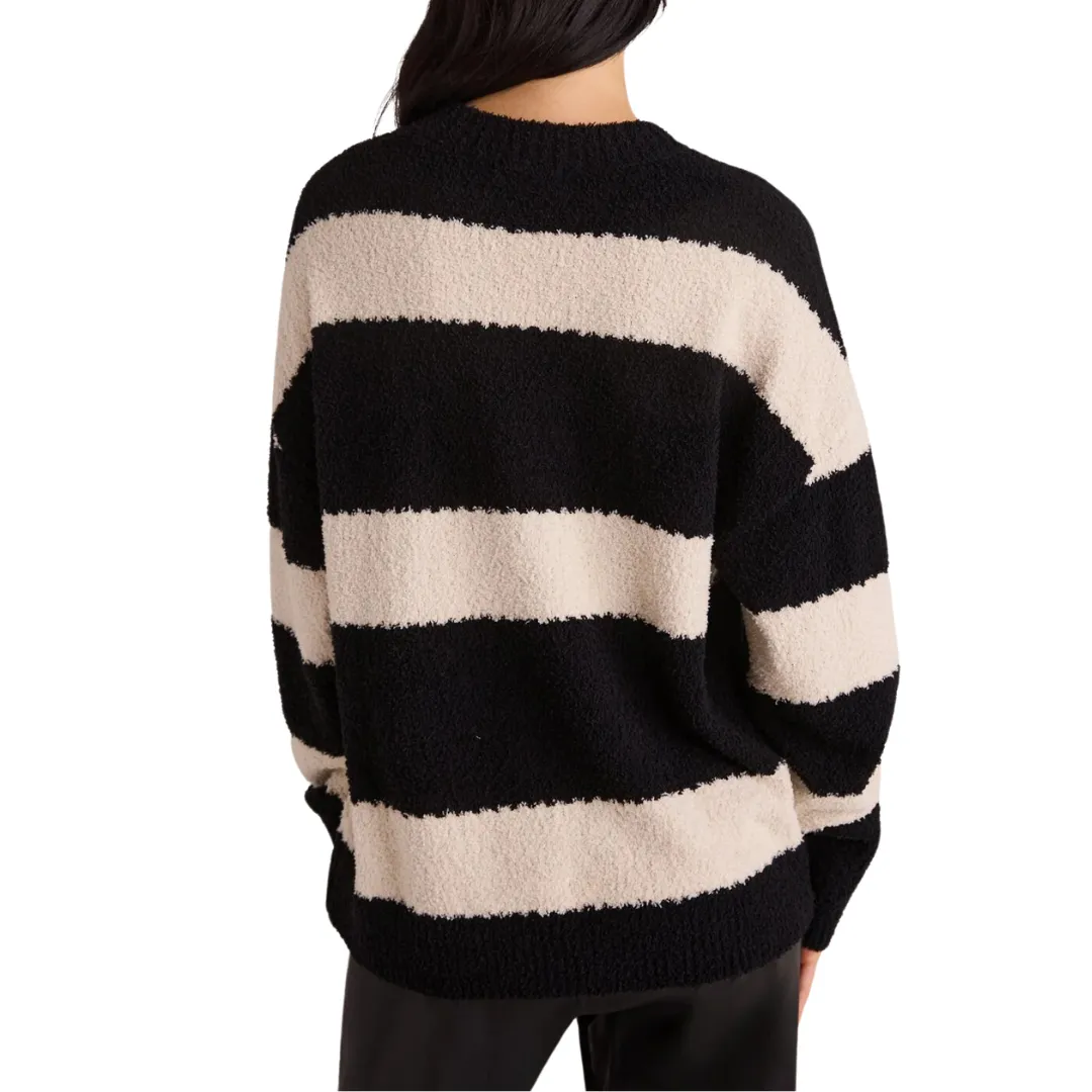 OVERSIZED CREW NECK SWEATER BLACK