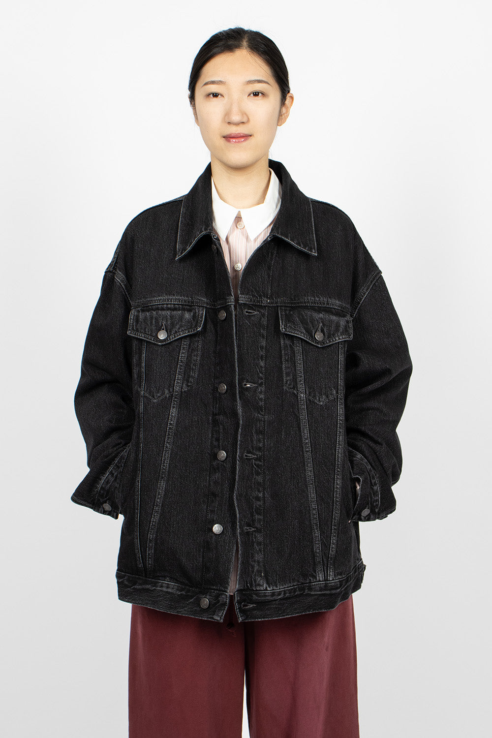 Oversized Denim Jacket Black