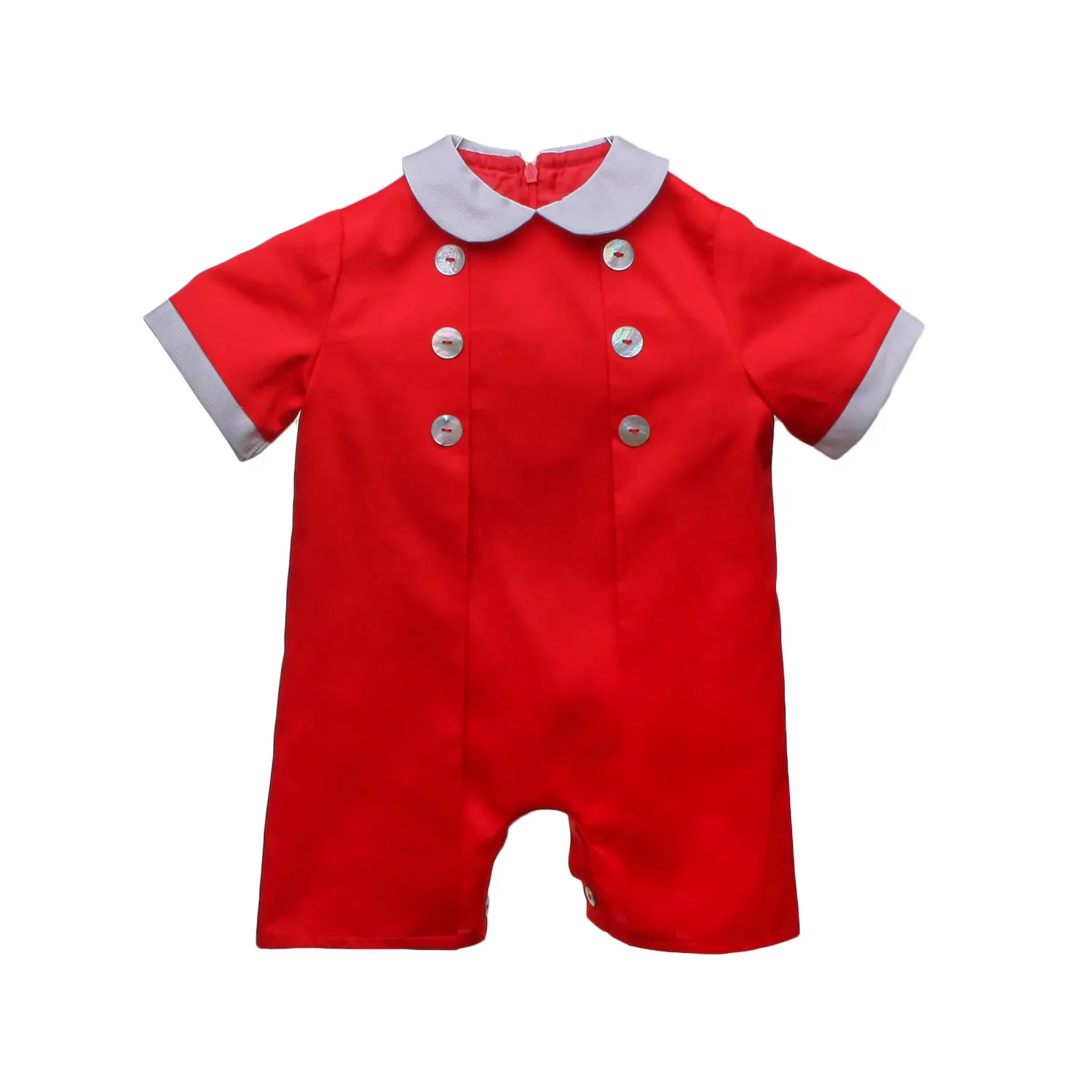 Paio Crippa Red Romper For Baby Boys