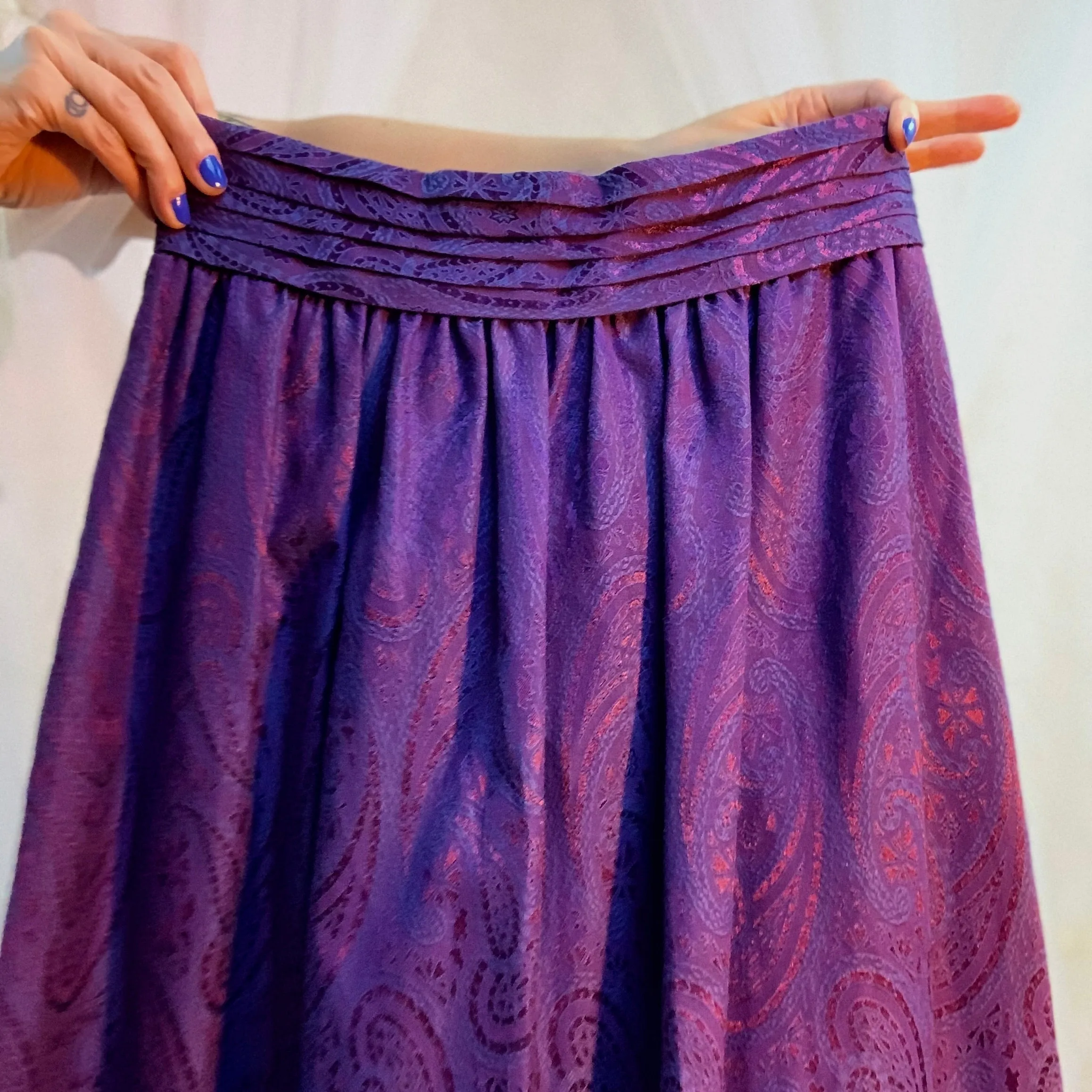 Paisley prairie 80’s skirt