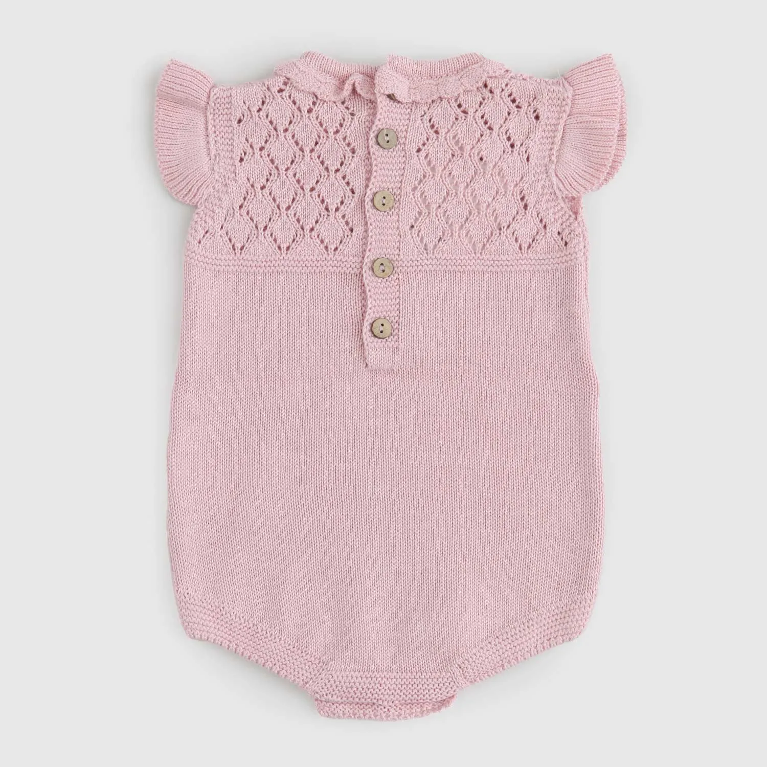 Pecesa Baby Pink Knitted Romper