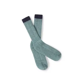 Peregrine Wool Boot Socks Made in England Skiddaw SS001 Seafoam One Size 8-11