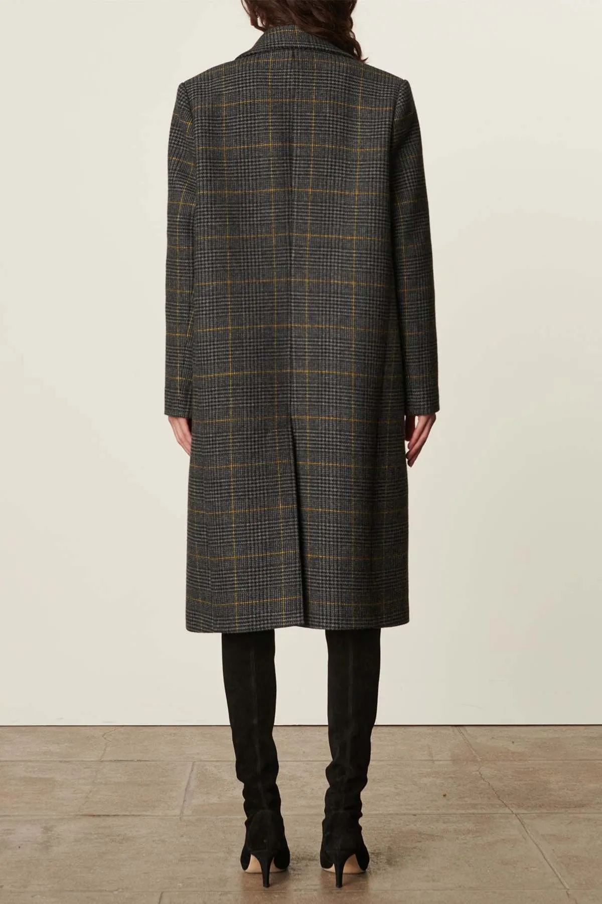 Preston Plaid Coat - Anthracite