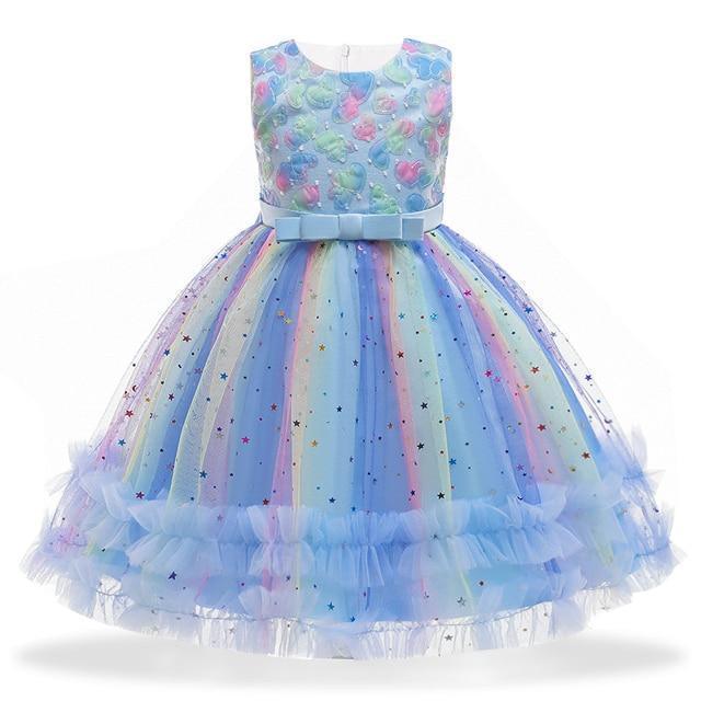 Princess Floral Dress For Girls