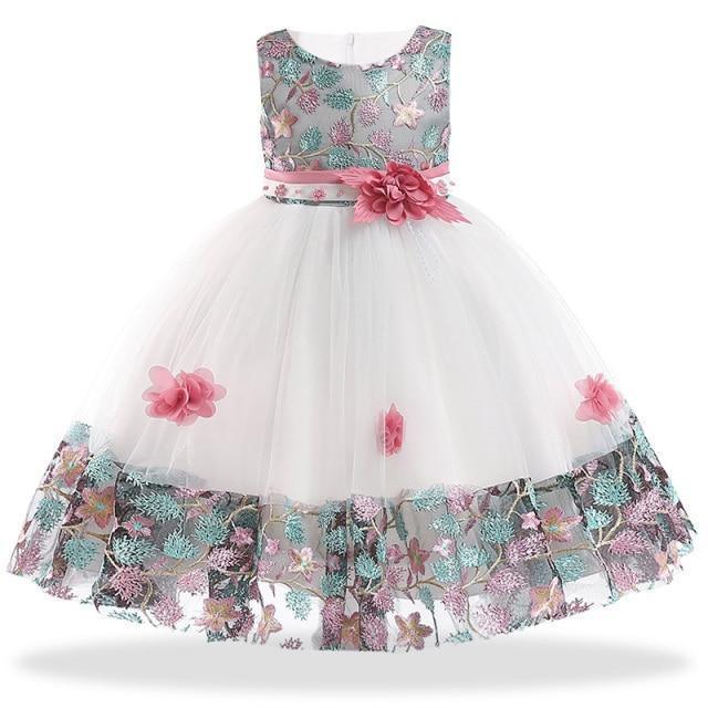 Princess Floral Dress For Girls