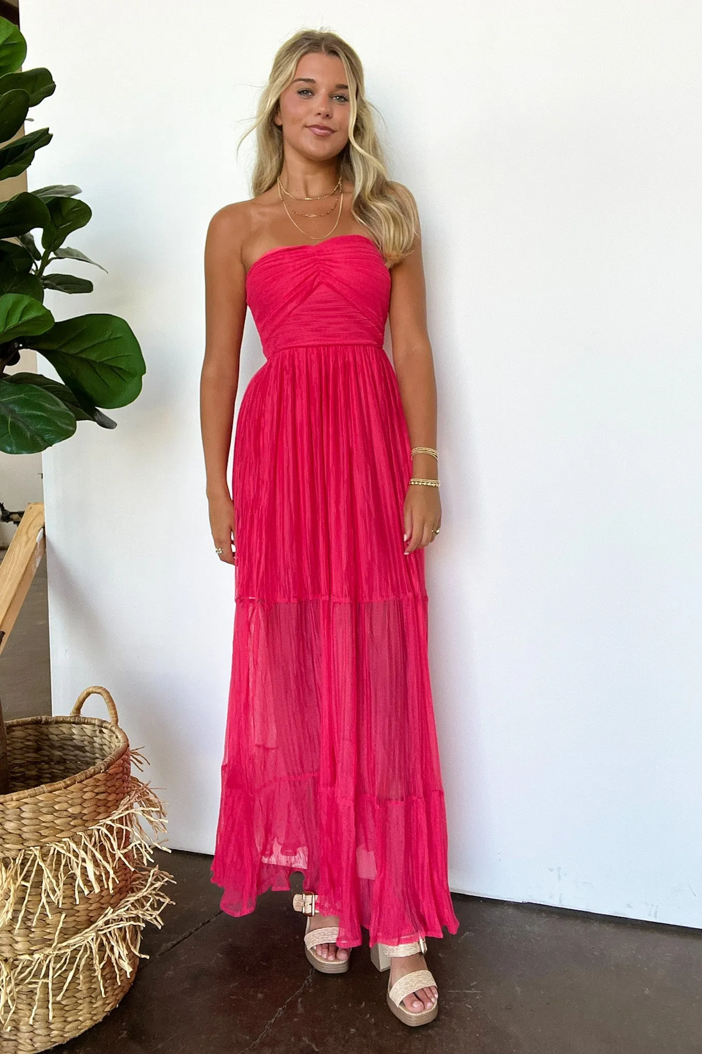 Proof of Perfection Tiered Smocked Maxi Dress