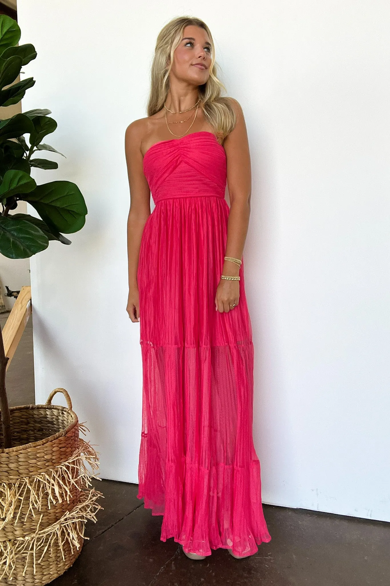 Proof of Perfection Tiered Smocked Maxi Dress