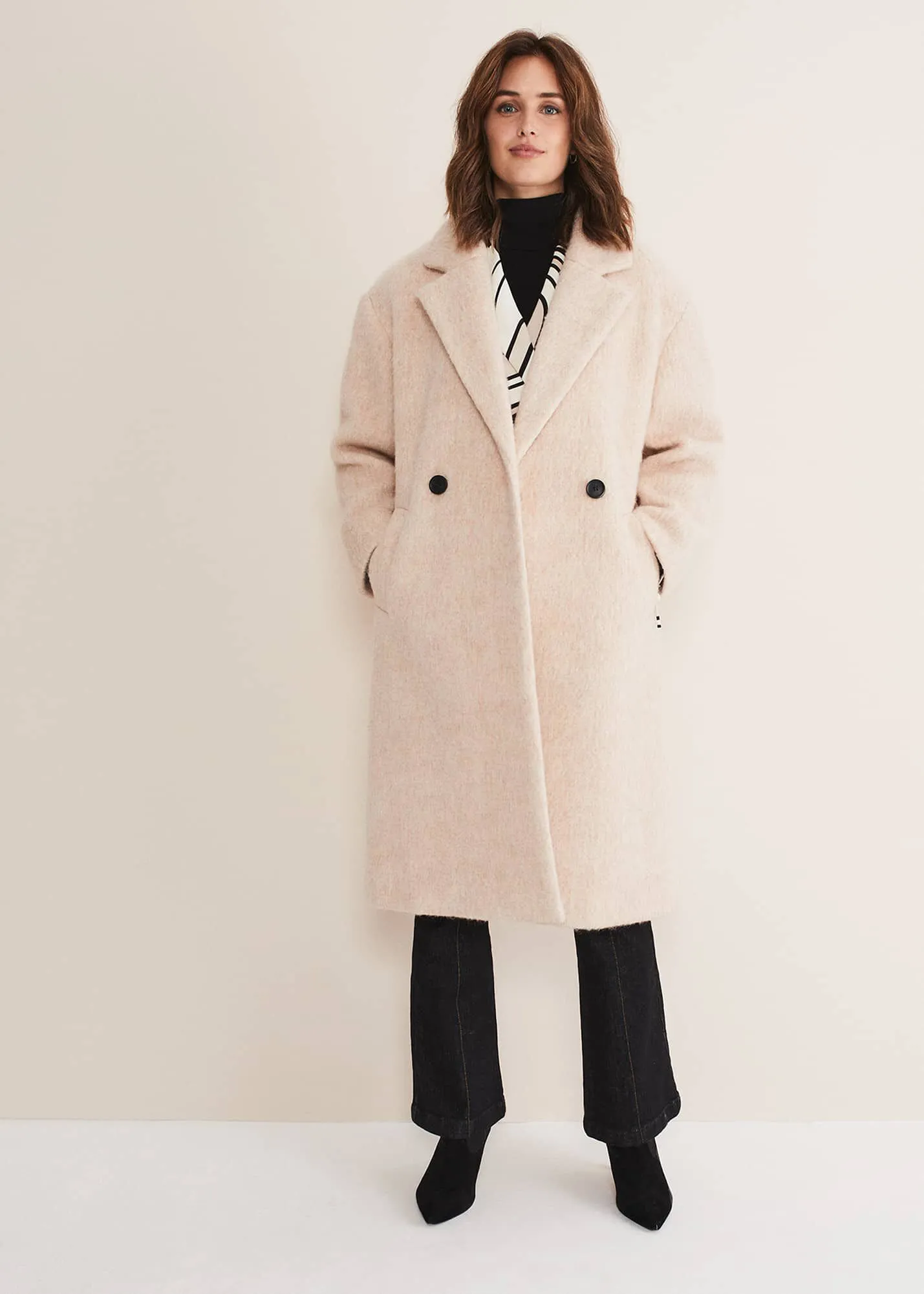 Quinn Textured Cocoon Coat