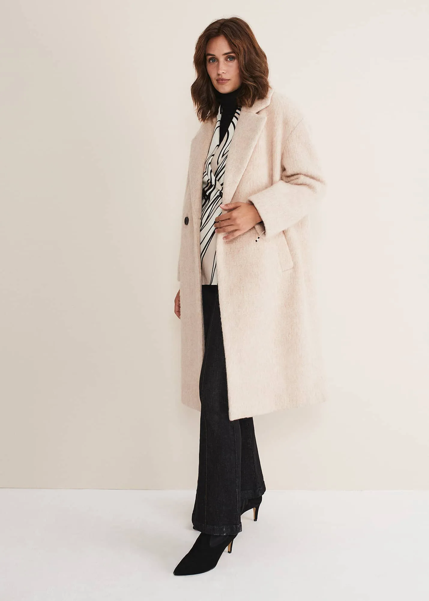 Quinn Textured Cocoon Coat