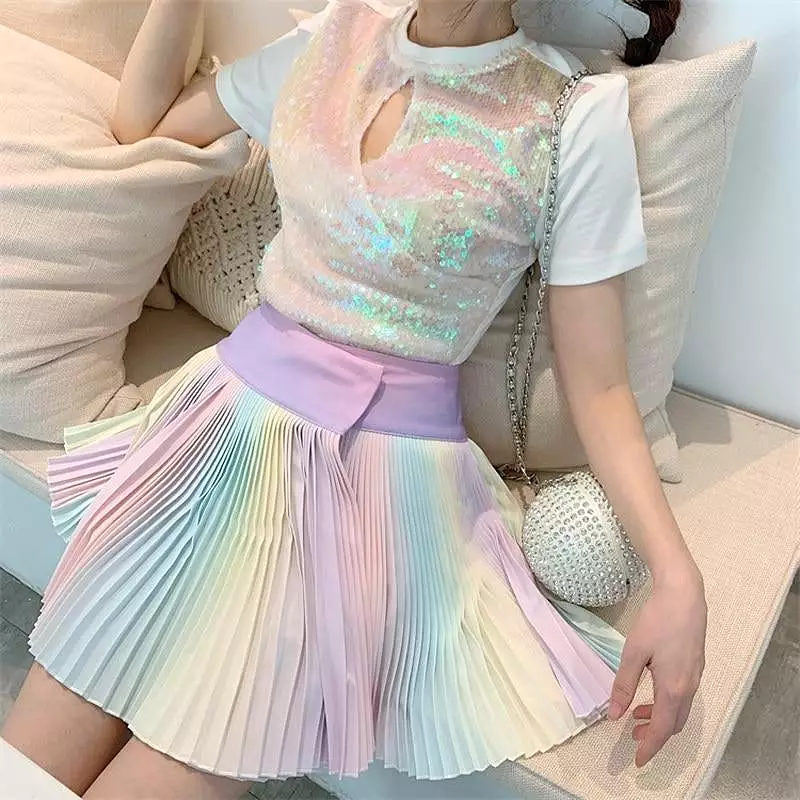 RAINBOW BLING BLING SKIRT BY63136