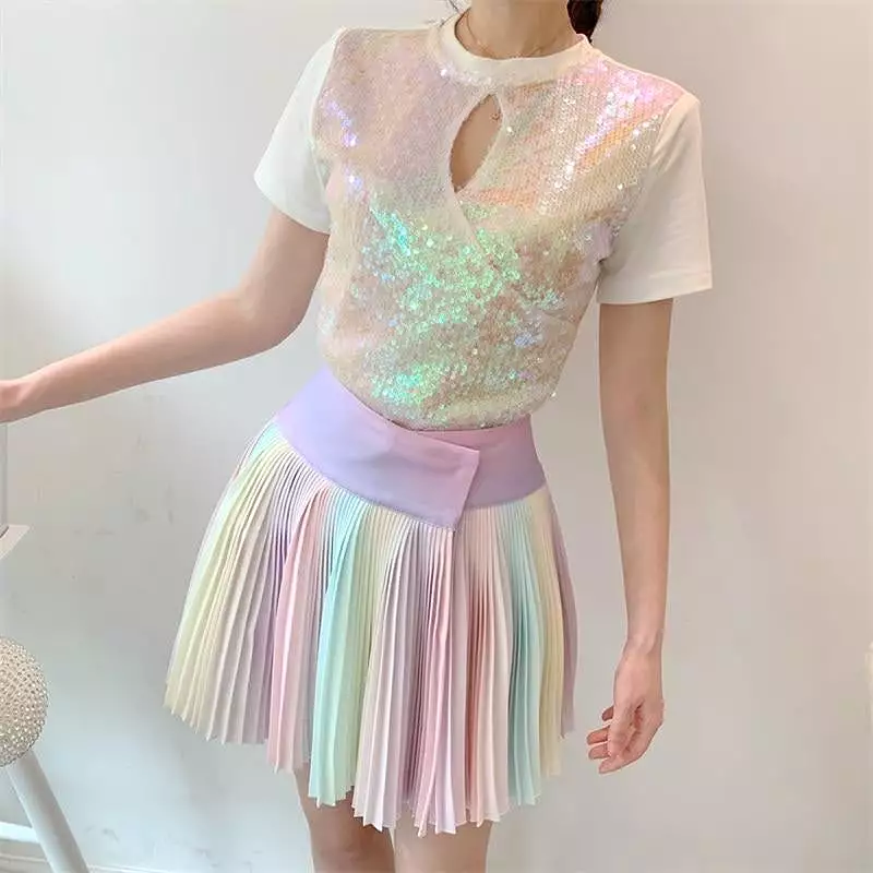 RAINBOW BLING BLING SKIRT BY63136