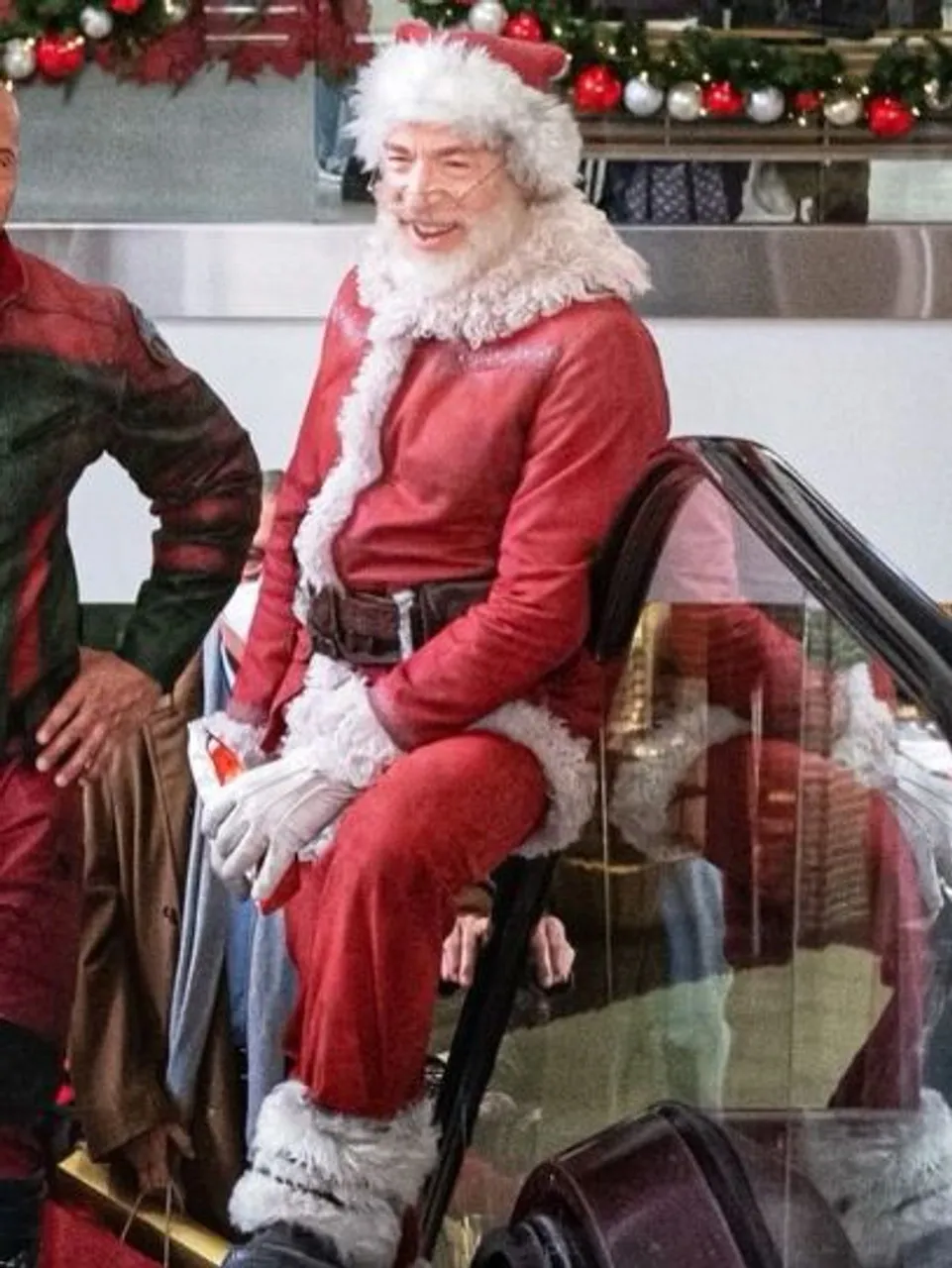 Red One JK Simmons Santa Claus Suede Jacket