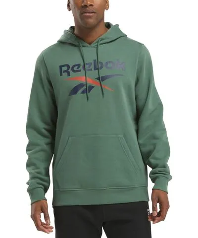 Reebok Men's Identity Regular-Fit Logo-Print Fleece Hoodie