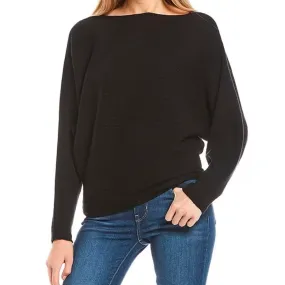 RIBBED DOLMAN SWEATER BLACK