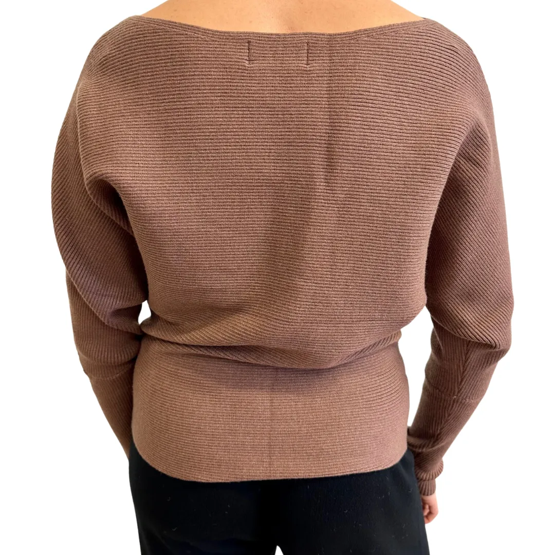 RIBBED DOLMAN SWEATER COCO