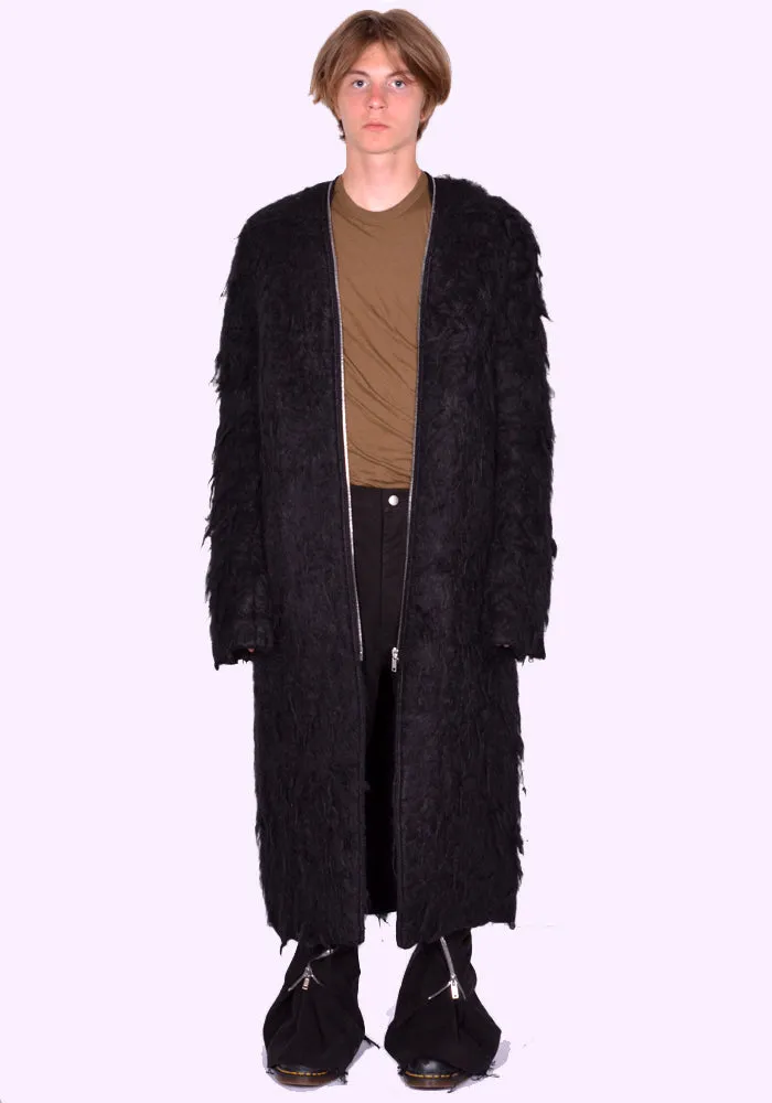 RICK OWENS MEN RU02D6960 WSH KLAUS COAT BLACK (New Season FW24)