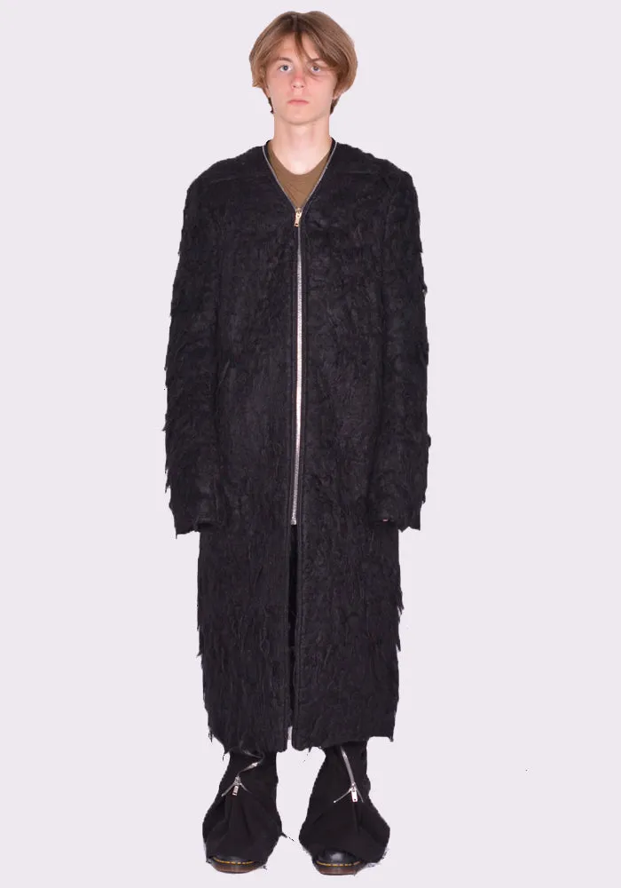 RICK OWENS MEN RU02D6960 WSH KLAUS COAT BLACK (New Season FW24)