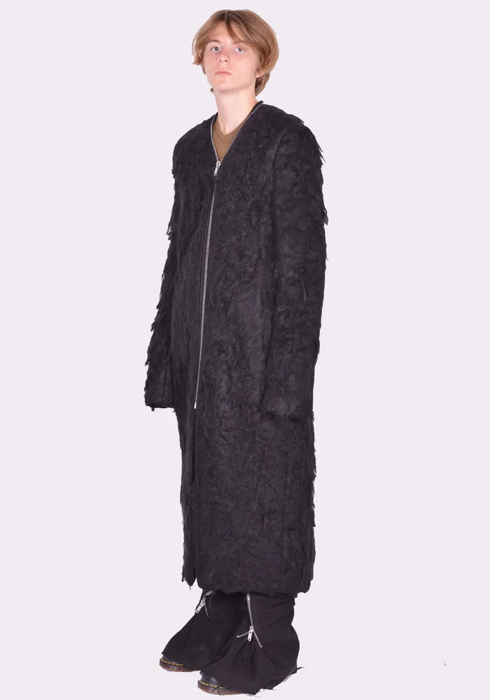 RICK OWENS MEN RU02D6960 WSH KLAUS COAT BLACK (New Season FW24)