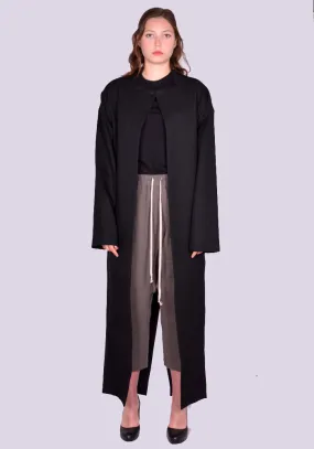 RICK OWENS WOMEN RP02D3910 WD 09 ISLAND COAT BLACK (New season FW24)