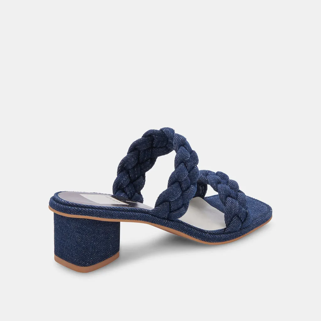 RONIN Sandals Indigo Denim | Braided Indigo Denim Sandals– Dolce Vita 6866100387906