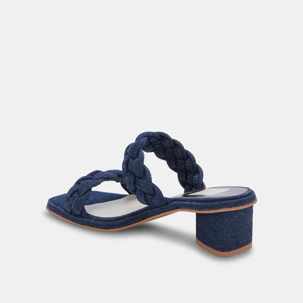 RONIN Sandals Indigo Denim | Braided Indigo Denim Sandals– Dolce Vita 6866100387906