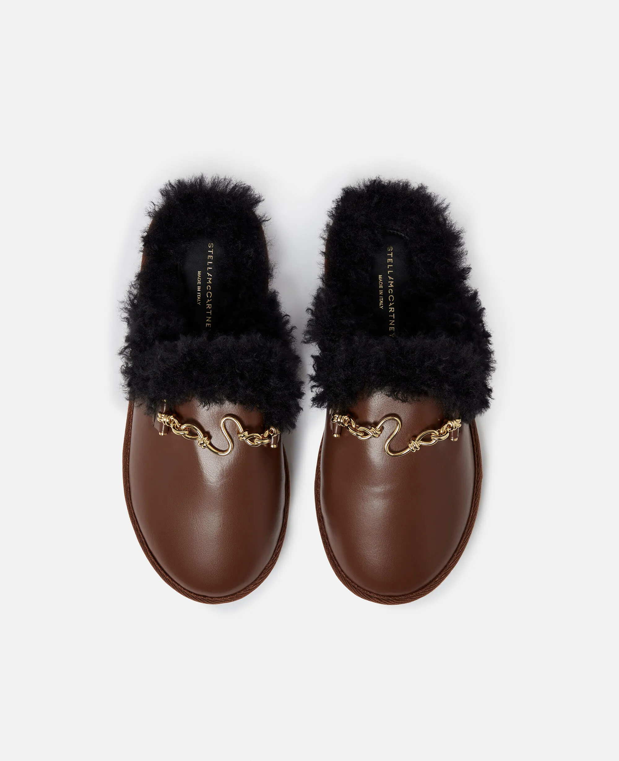 Ryder Backless Vegan Plush Teddy-Lined Loafers