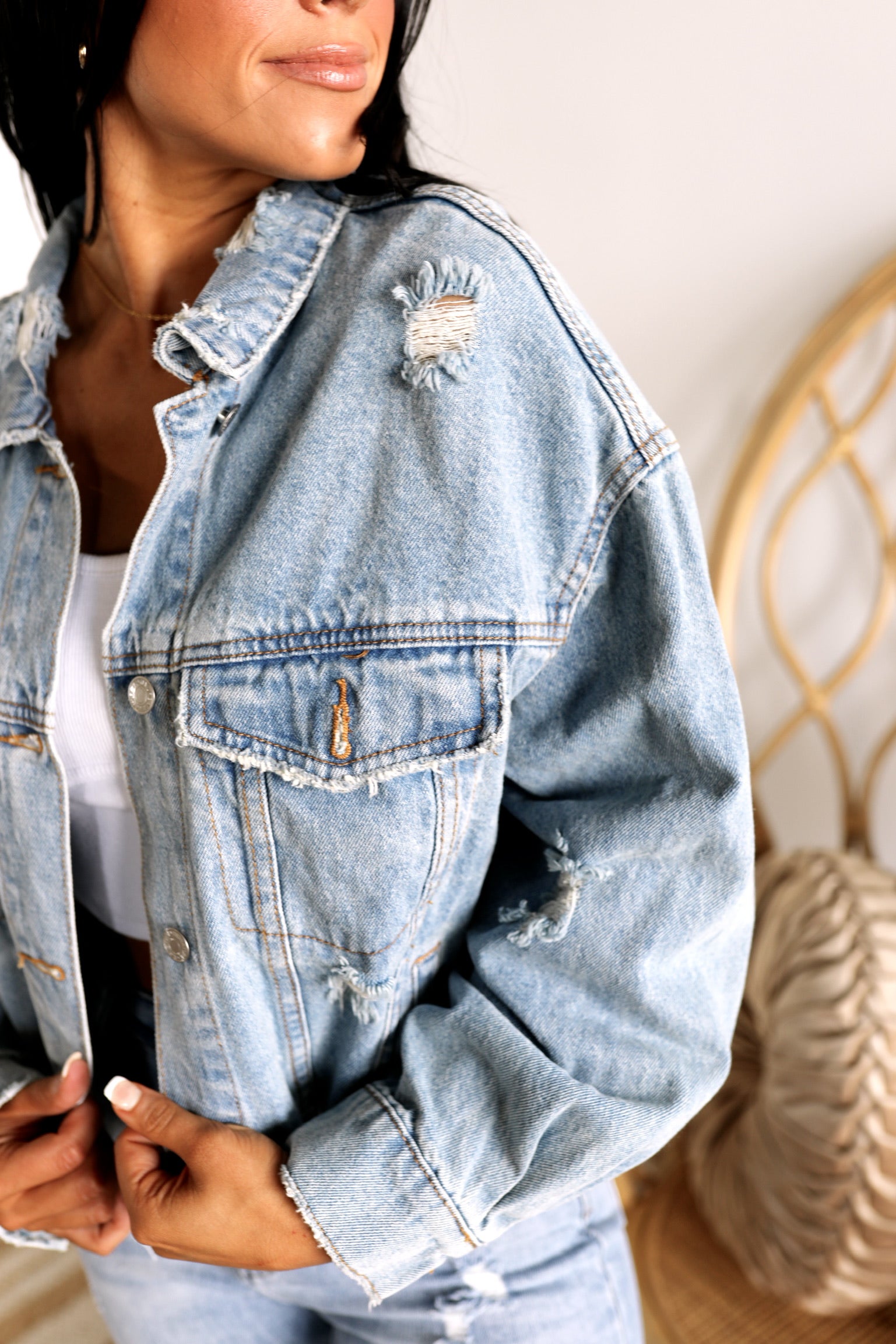 SIZE SMALL Right Move Denim Jacket