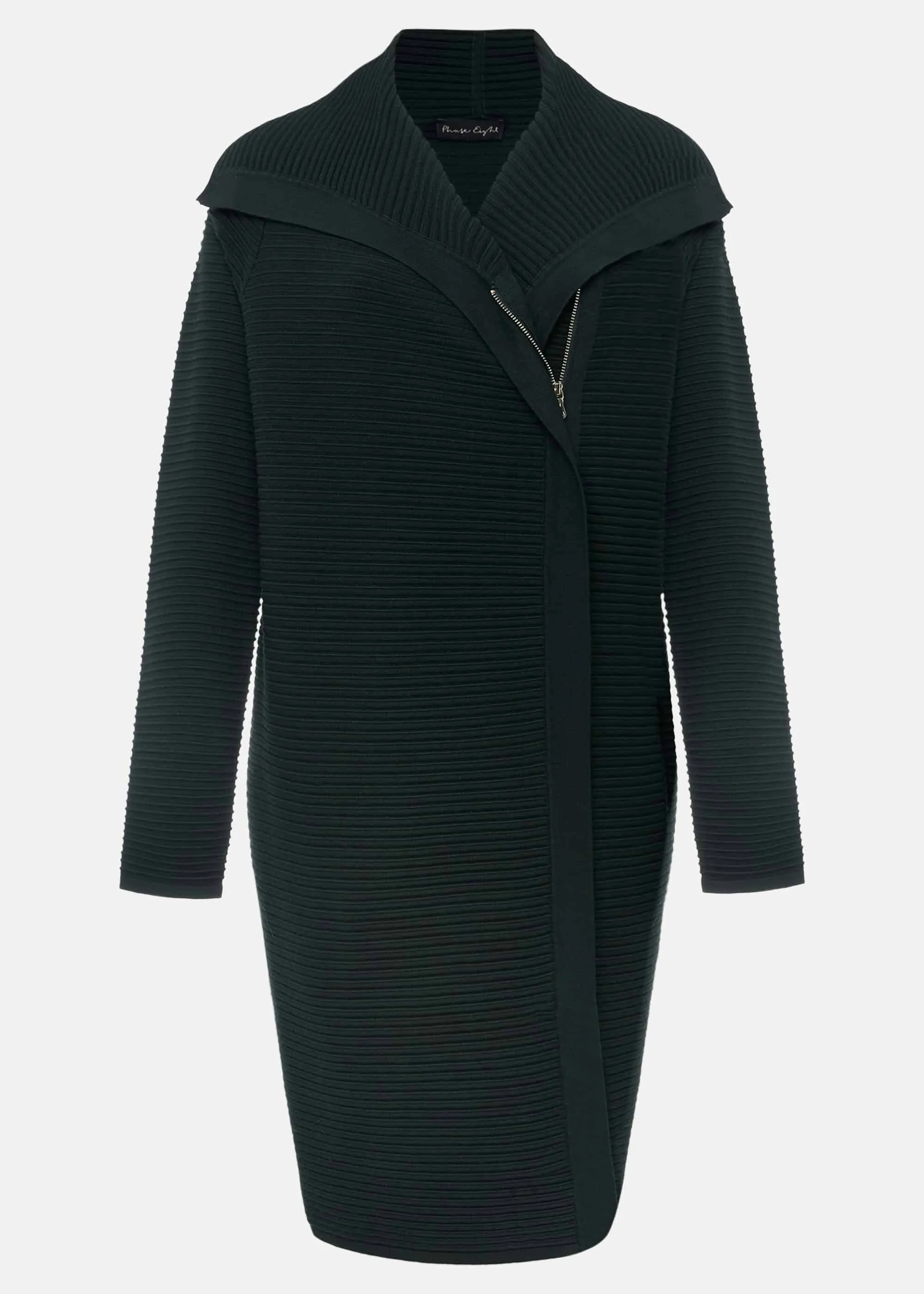 Sophia Ribbed Longline Coat