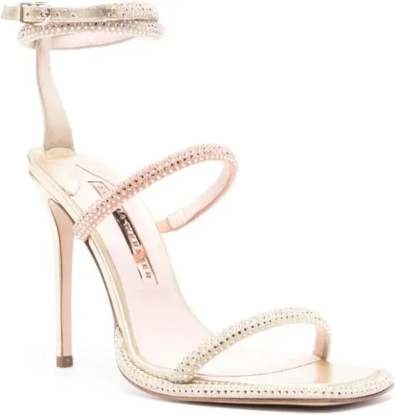 Sophia Webster Callista 110mm leather sandals Gold