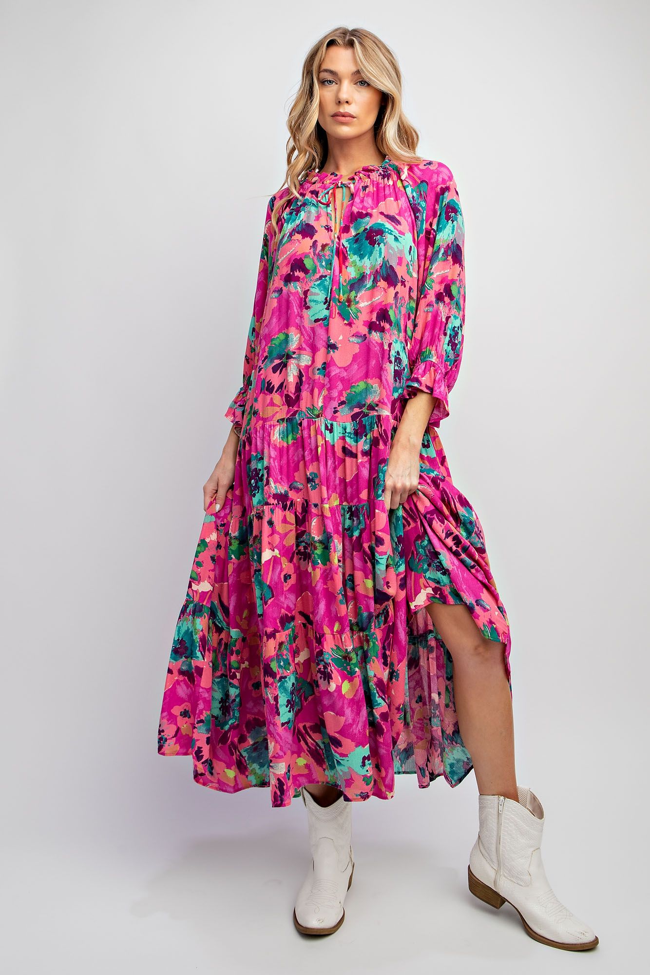 Spring Reactions Floral Dress