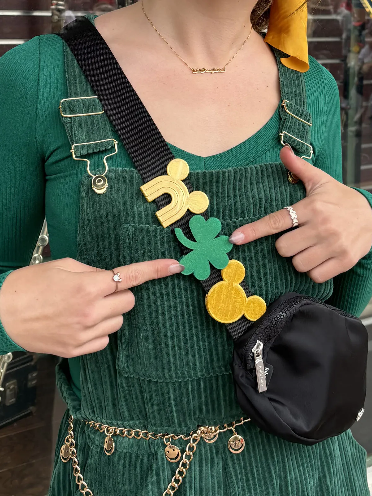 St. Patty's Shamrock Belt and Bag Charm